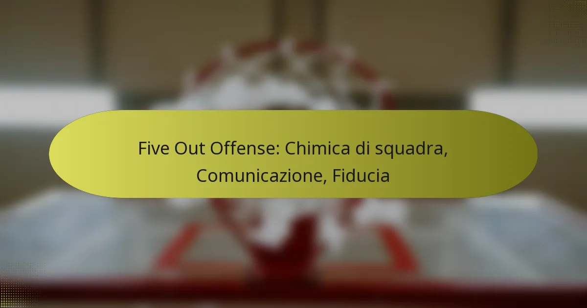 Five Out Offense: Chimica di squadra, Comunicazione, Fiducia