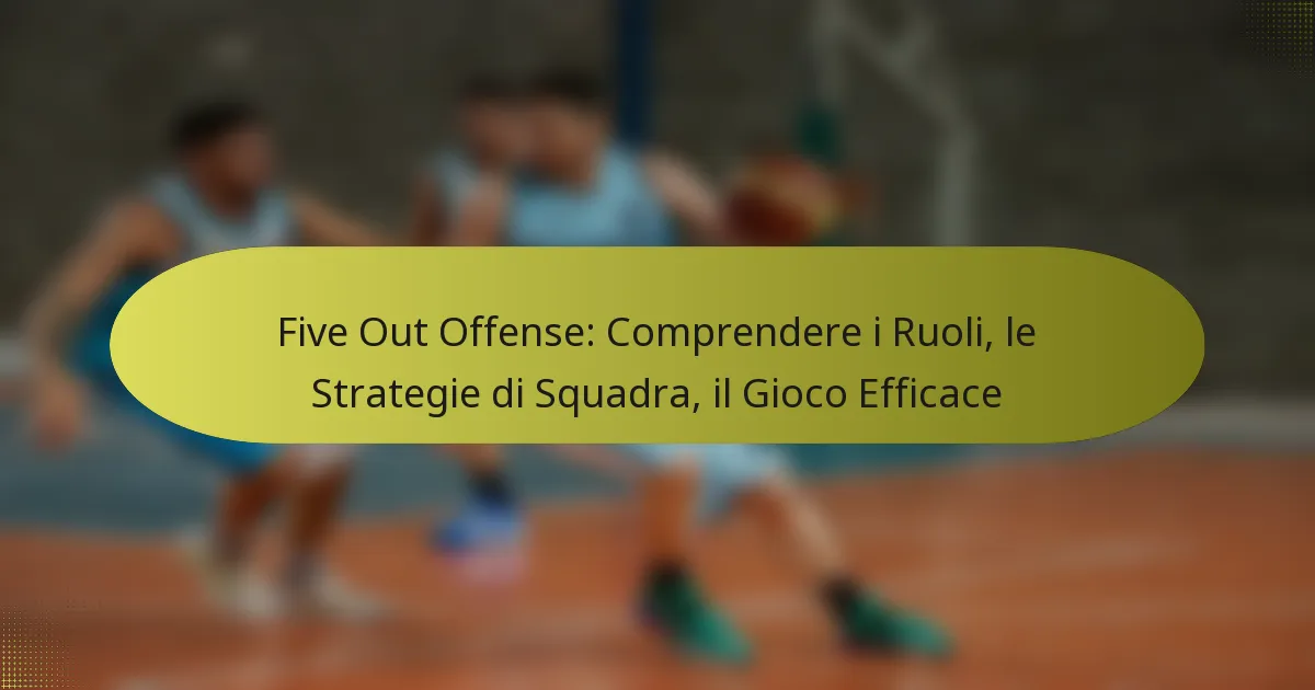 Five Out Offense: Comprendere i Ruoli, le Strategie di Squadra, il Gioco Efficace