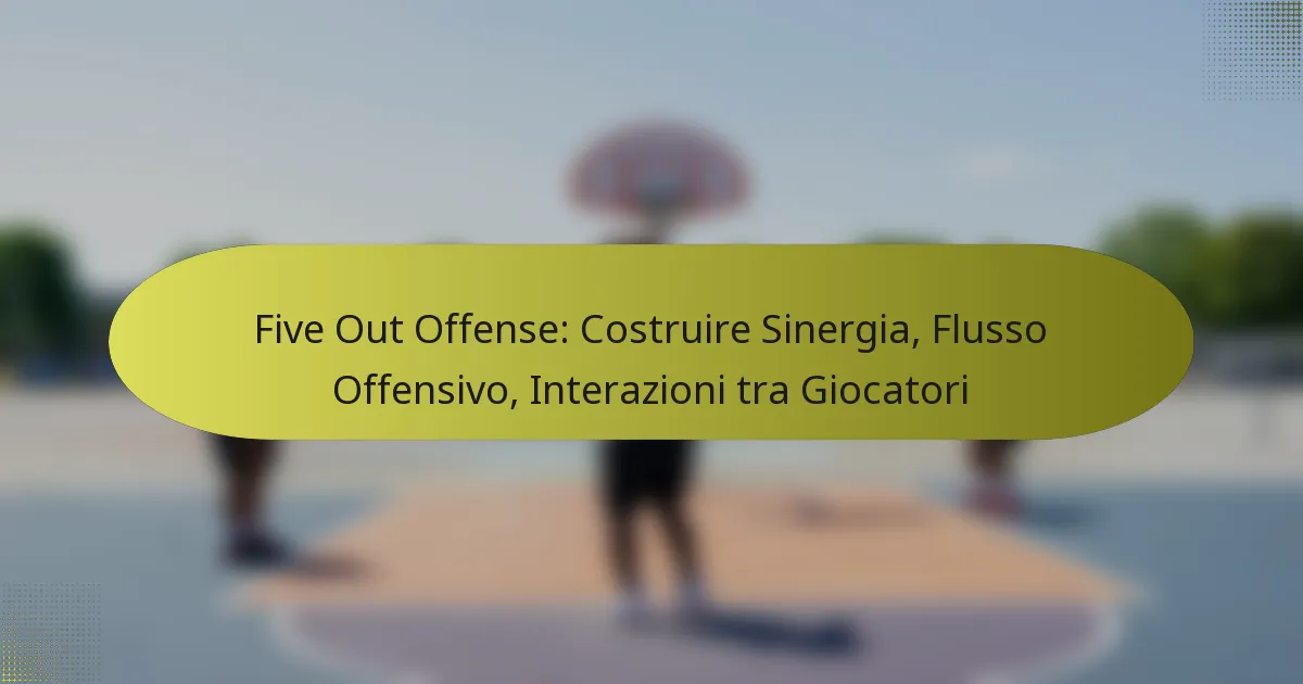 Five Out Offense: Costruire Sinergia, Flusso Offensivo, Interazioni tra Giocatori