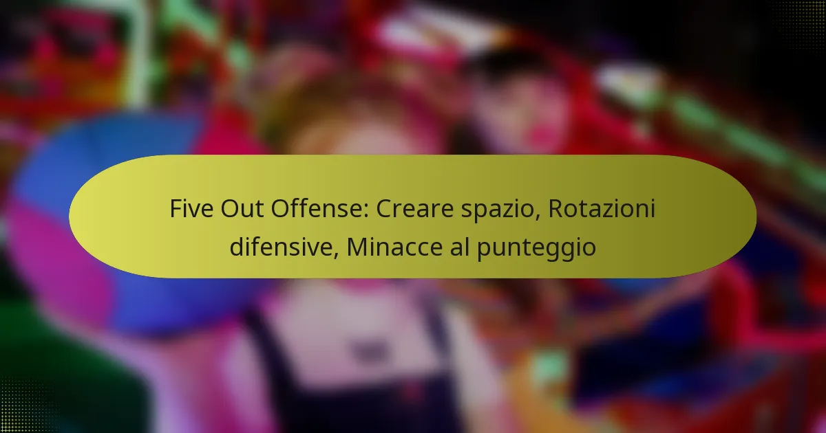 Five Out Offense: Creare spazio, Rotazioni difensive, Minacce al punteggio