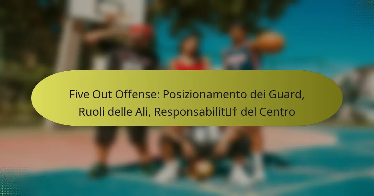 Five Out Offense: Posizionamento dei Guard, Ruoli delle Ali, Responsabilità del Centro