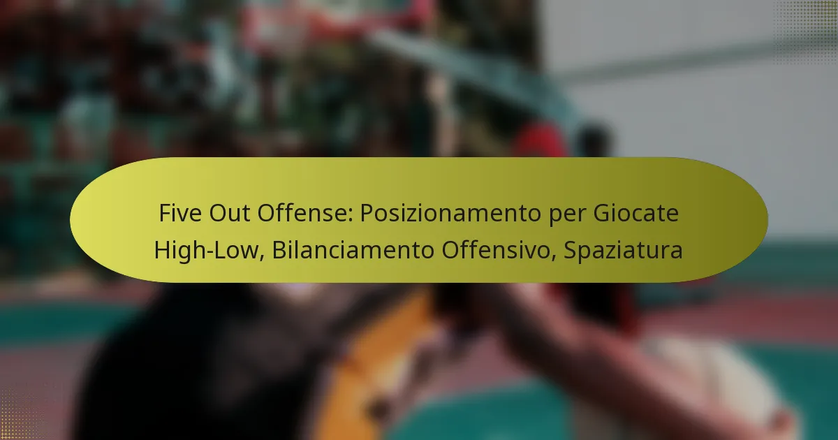 Five Out Offense: Posizionamento per Giocate High-Low, Bilanciamento Offensivo, Spaziatura