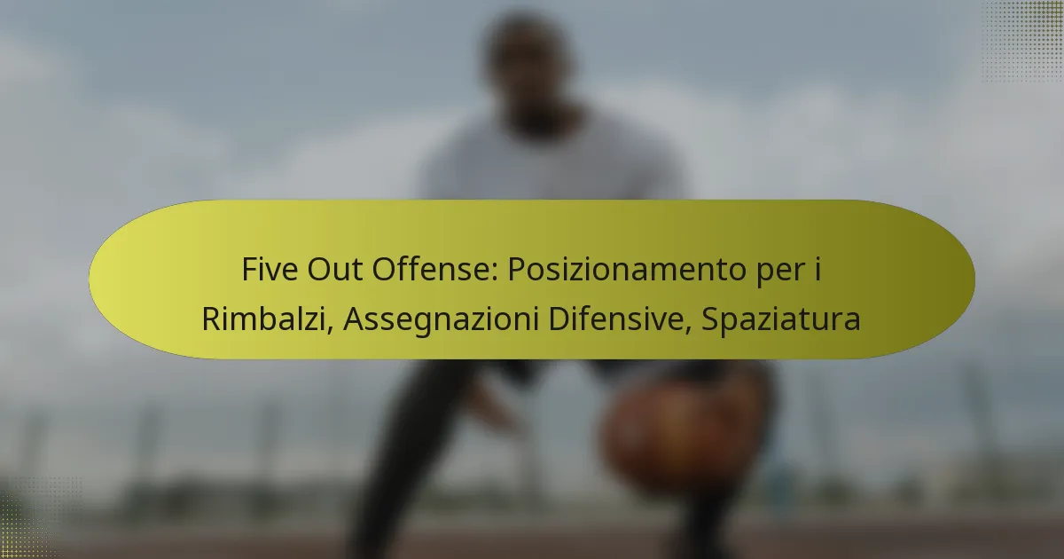 Five Out Offense: Posizionamento per i Rimbalzi, Assegnazioni Difensive, Spaziatura