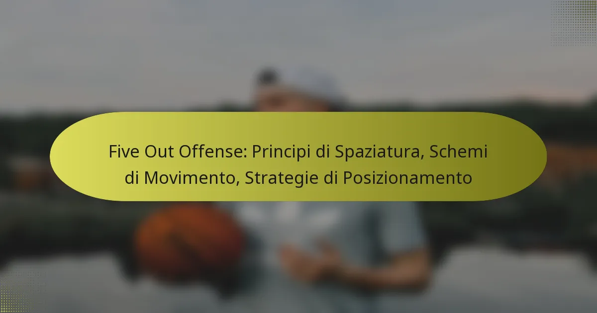Five Out Offense: Principi di Spaziatura, Schemi di Movimento, Strategie di Posizionamento