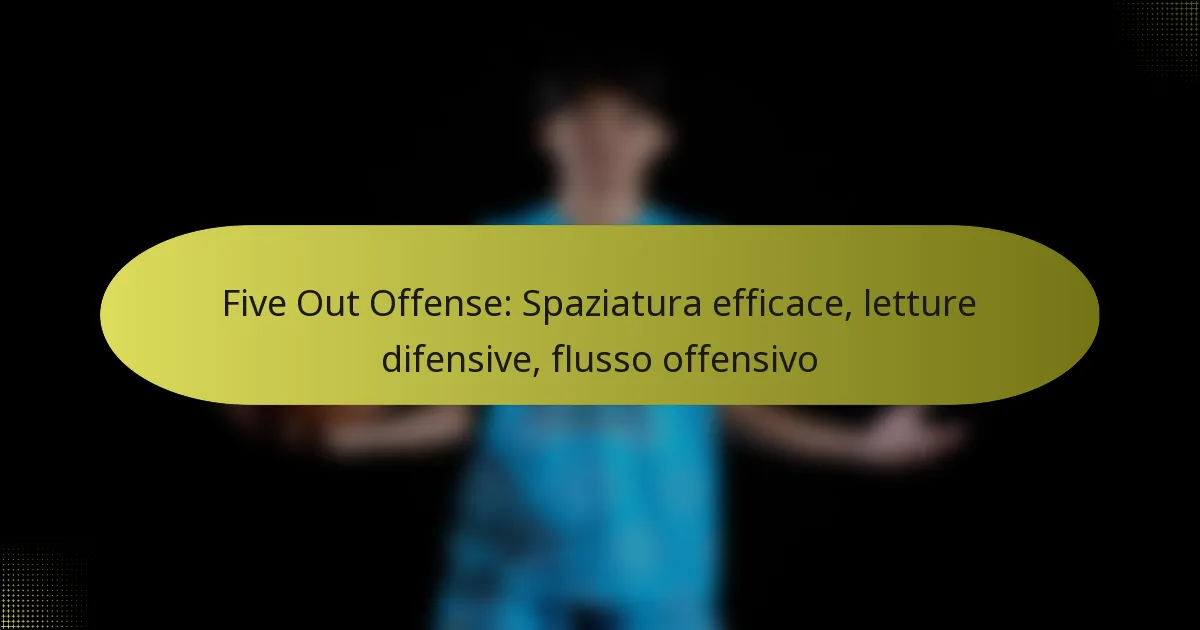 Five Out Offense: Spaziatura efficace, letture difensive, flusso offensivo
