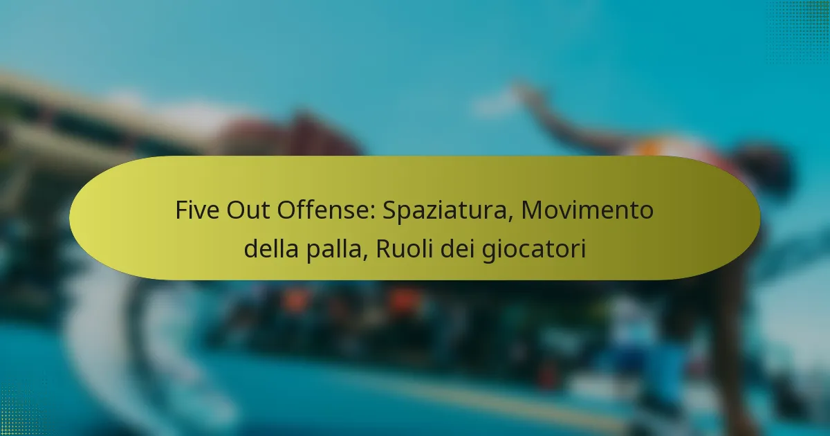 Five Out Offense: Spaziatura, Movimento della palla, Ruoli dei giocatori