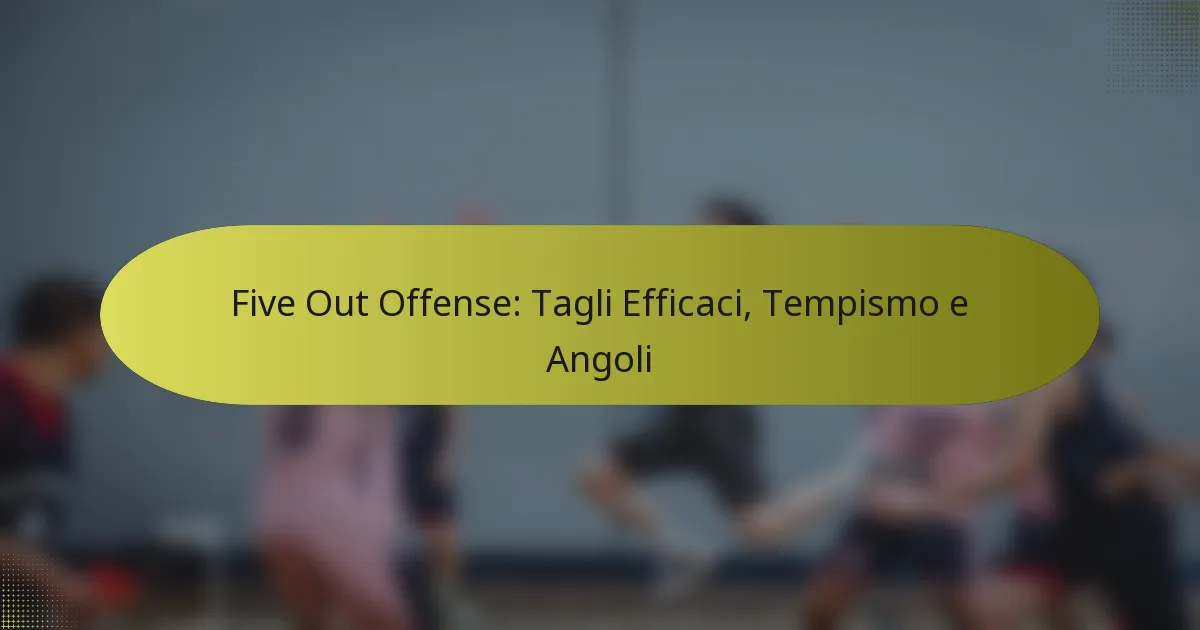 Five Out Offense: Tagli Efficaci, Tempismo e Angoli